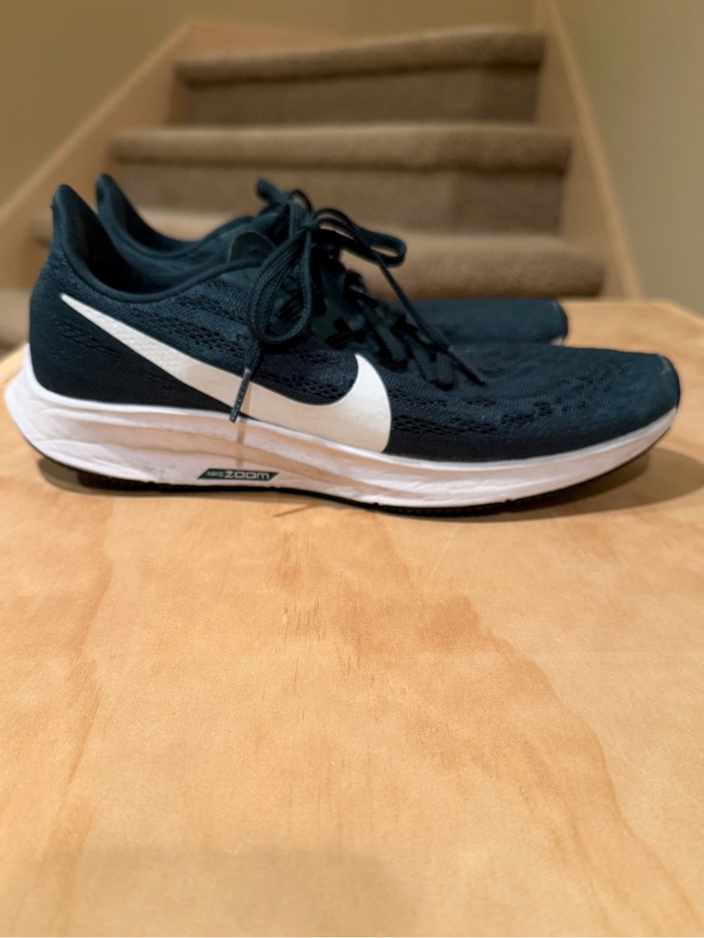 Nike Zoom Pegasus 36 Green and White Women's Running Shoes